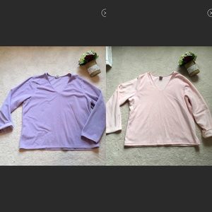 LOT OF 2 FLEECE LIKE WARM & COZY PULLOVERS